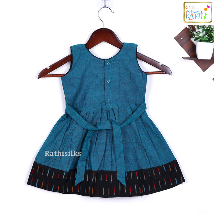 Ikat Mangalagiri Cotton Frock