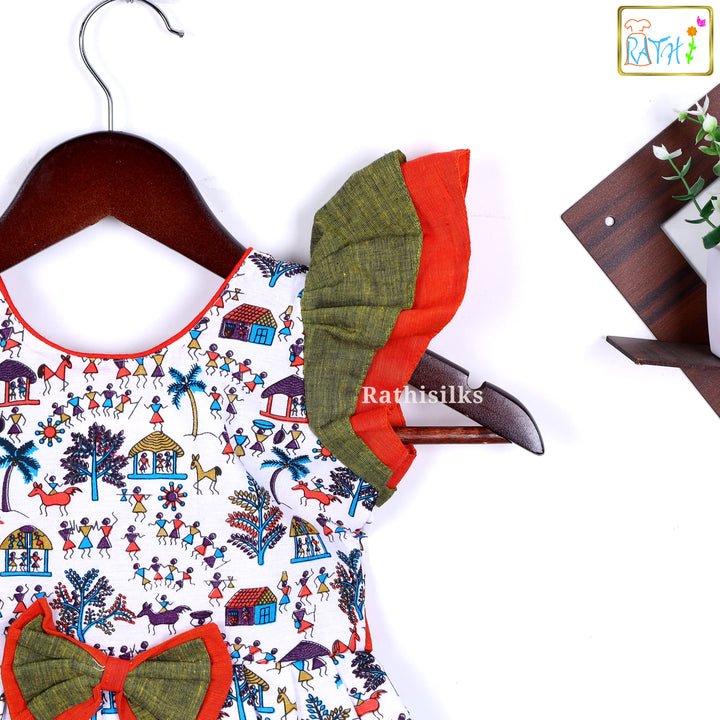 Mangalagiri Cotton Printed Frock