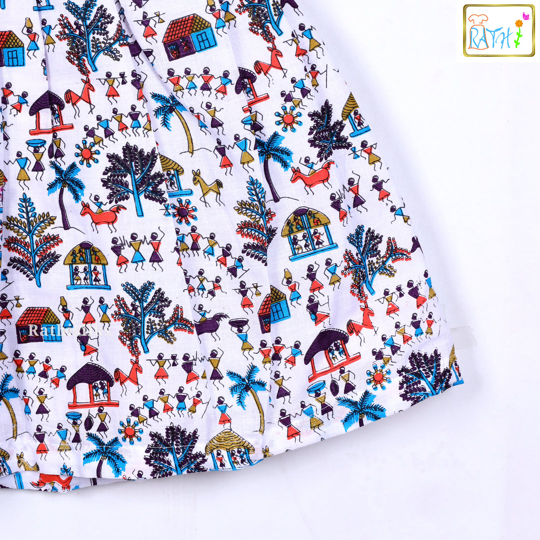 Mangalagiri Cotton Printed Frock