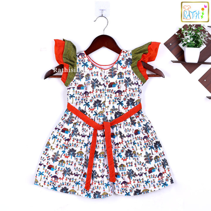 Mangalagiri Cotton Printed Frock