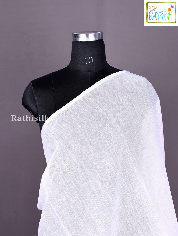 Linen Cotton Printed Saree