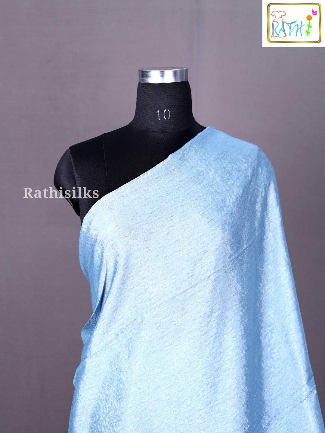 Light Grey Organza Saree