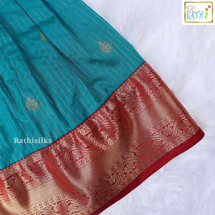 Karishma Top with Art Silk Pavadai Set