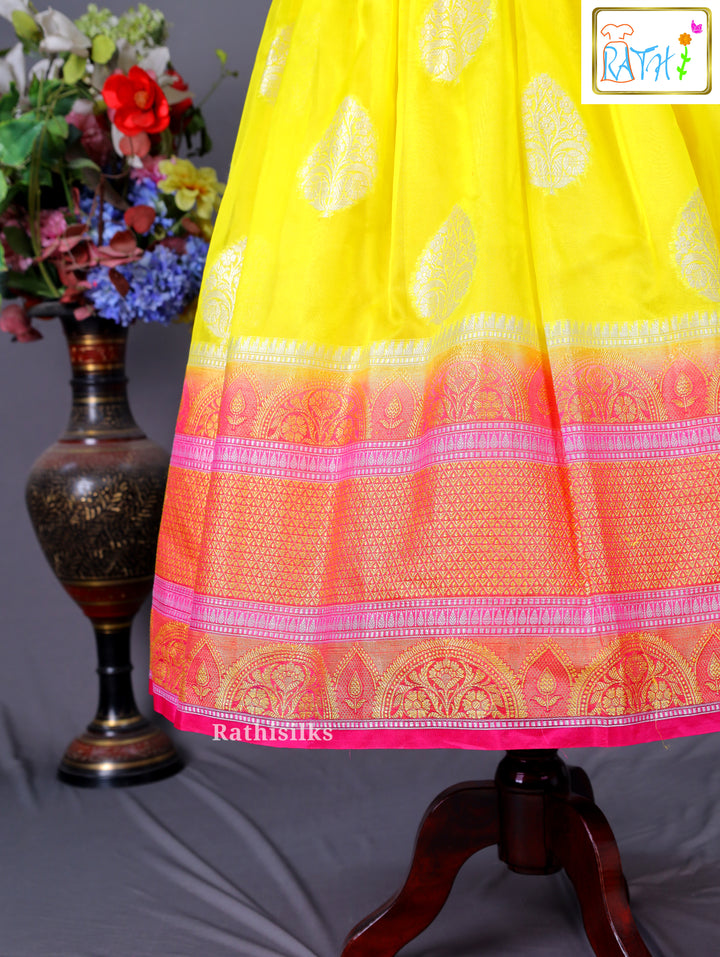 Yellow Tissue Ethnic Gown
