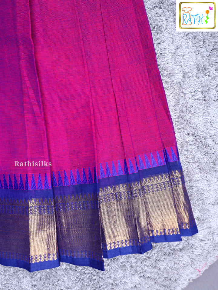 Traditional Green & Blue Pavadai Sattai