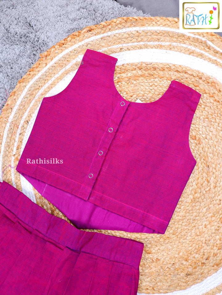 Traditional Green & Blue Pavadai Sattai