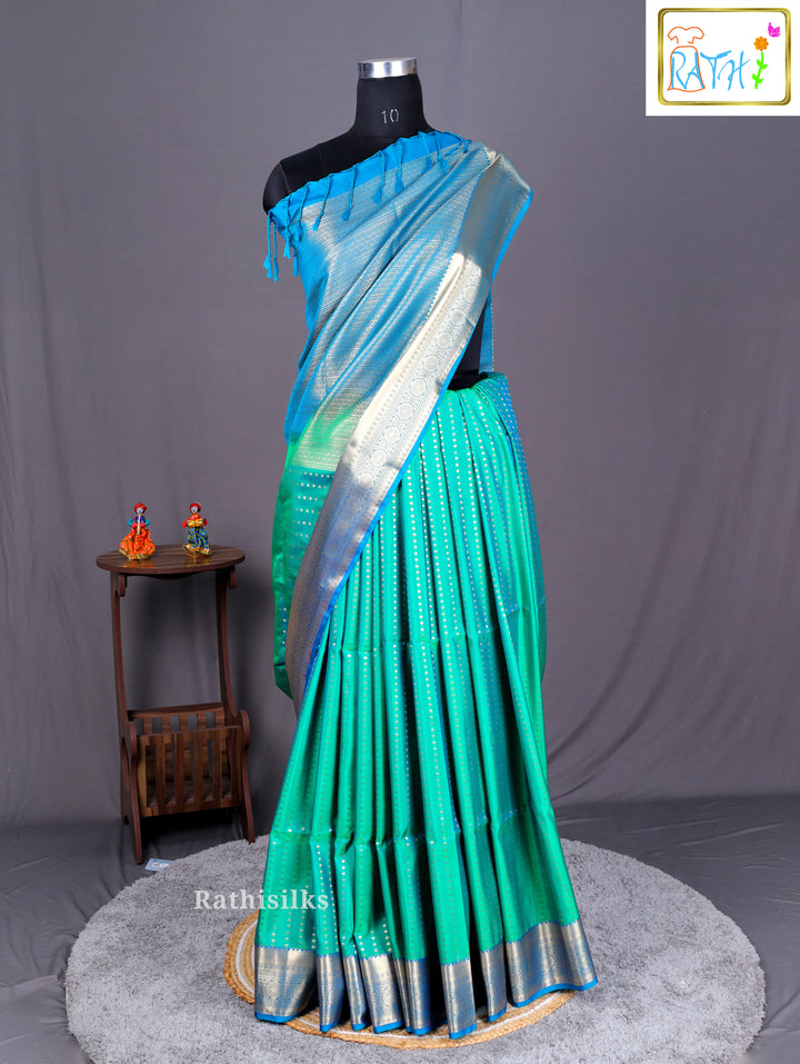 Beautiful Green Art Silk Saree