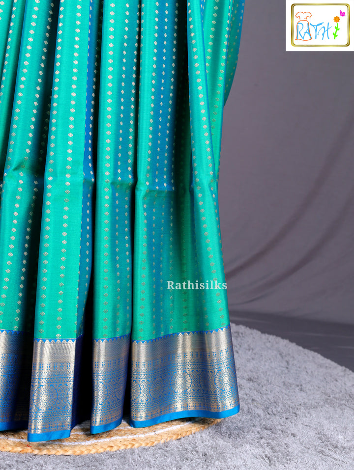 Beautiful Green Art Silk Saree