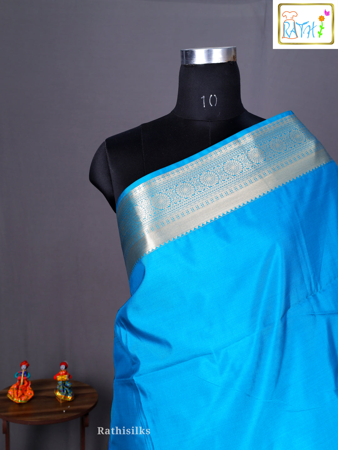 Beautiful Green Art Silk Saree