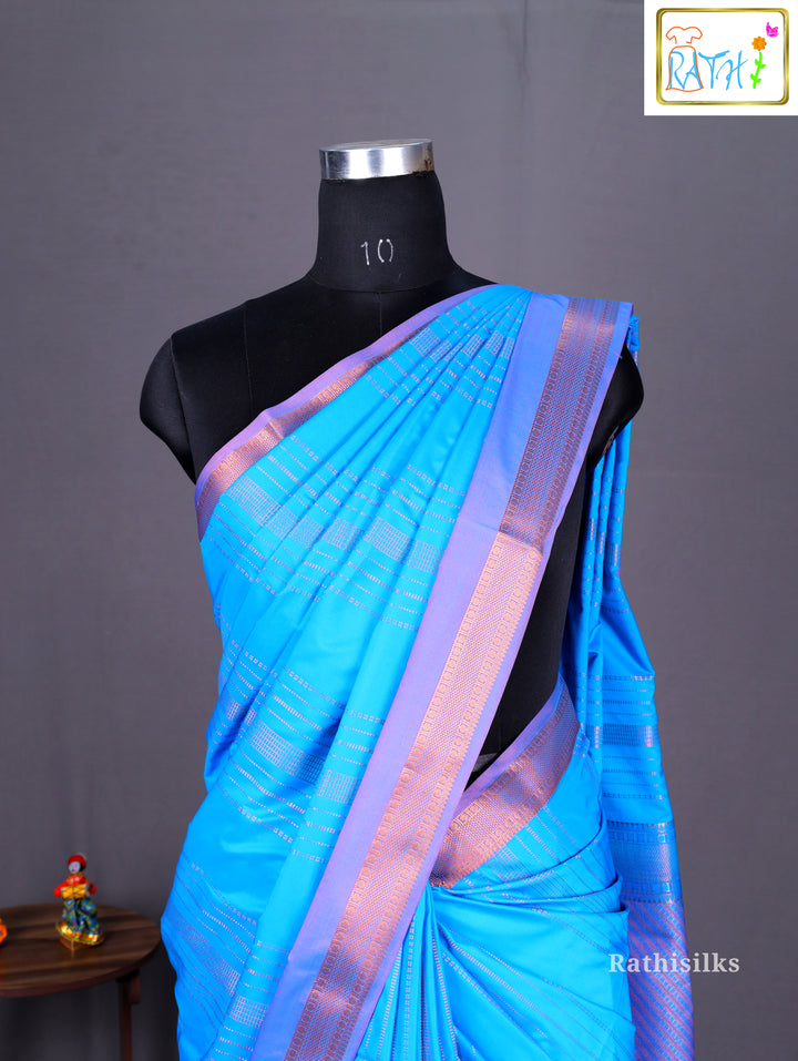Elegant Blue Art Silk Saree