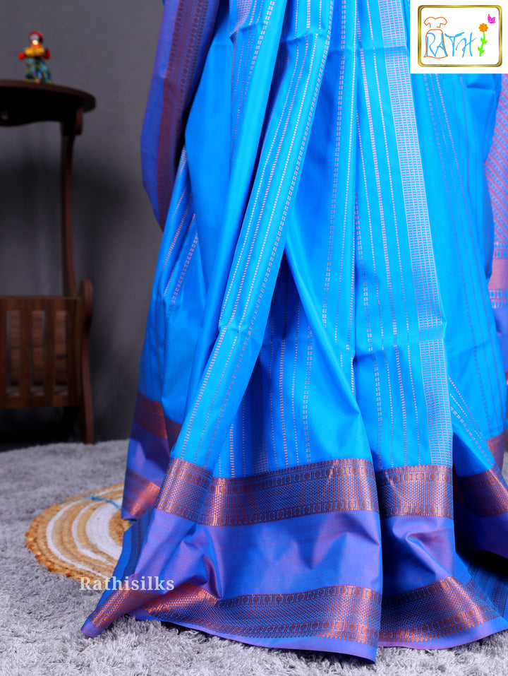 Elegant Blue Art Silk Saree