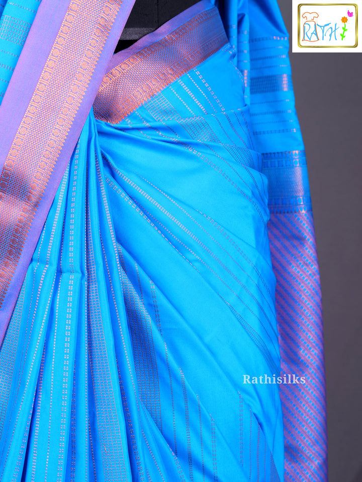 Elegant Blue Art Silk Saree