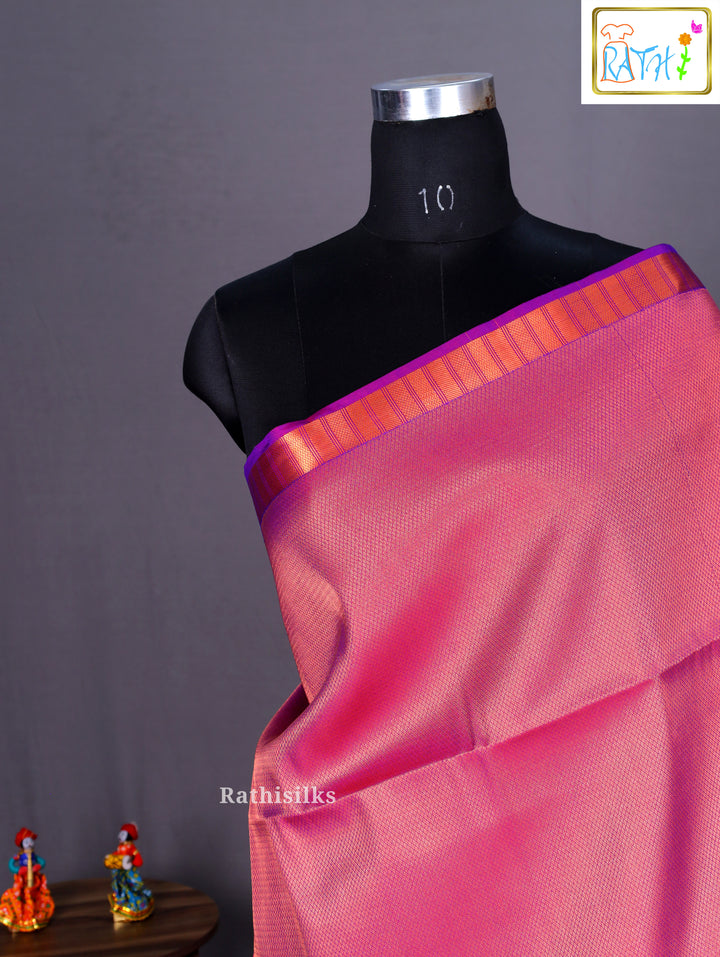 Elegant Pink Art Silk Saree