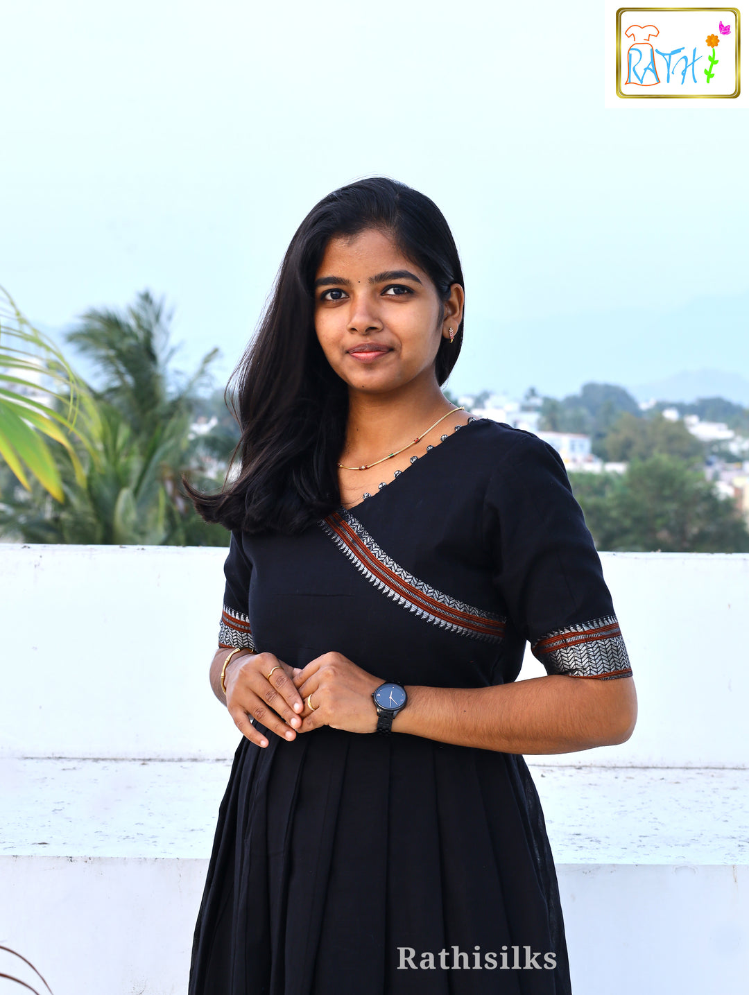 Elegant Teal Cotton Long Gown