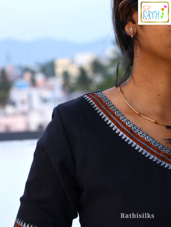 Elegant Teal Cotton Long Gown