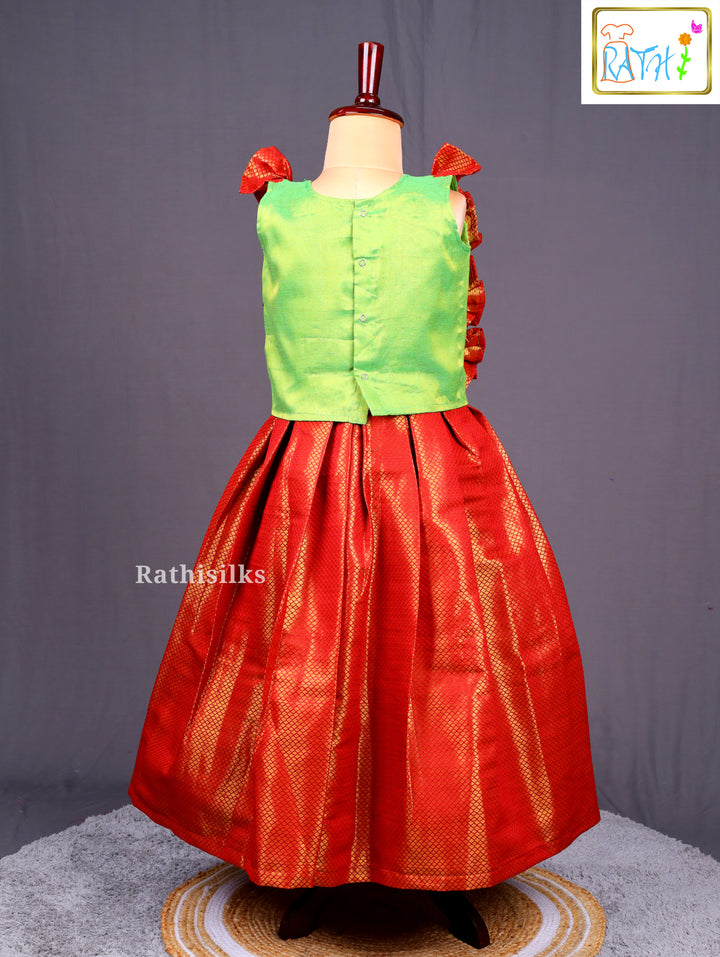 Stylish Art Silk Pavadai Sattai