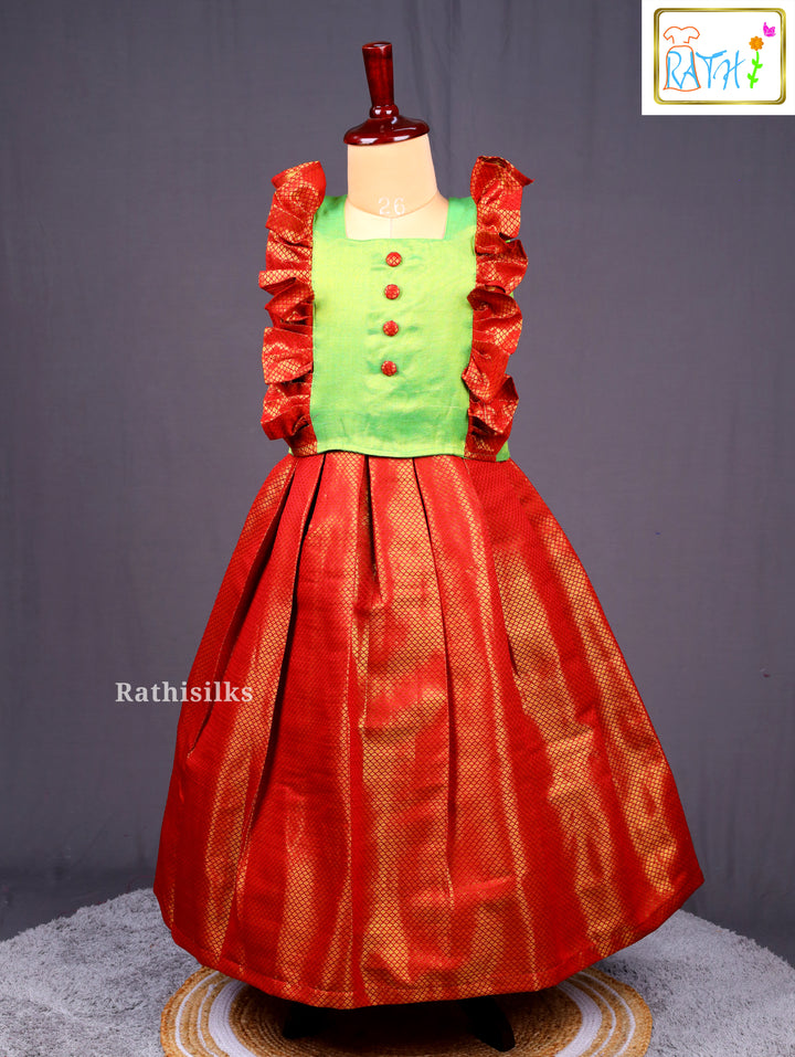 Stylish Art Silk Pavadai Sattai