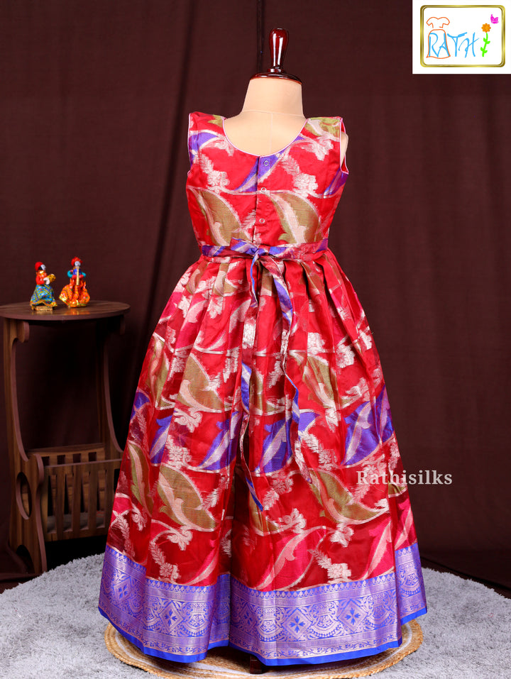 Pink Art Silk Frock
