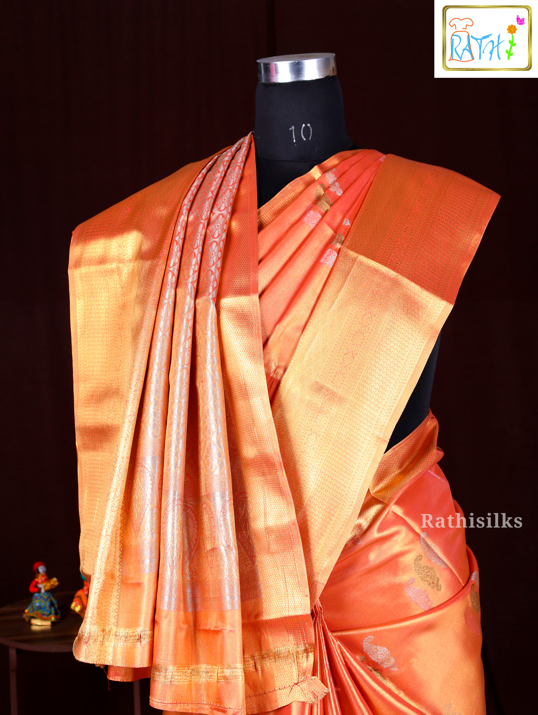 Light Silver Synthetic Saree