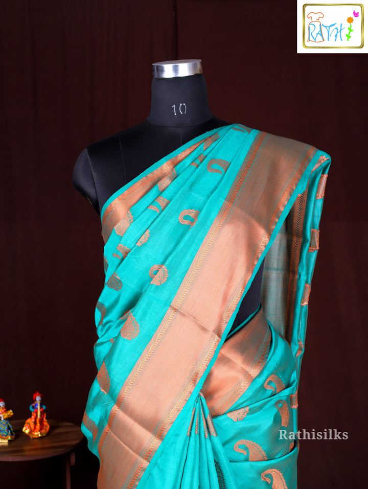 Green Synthetic Saree