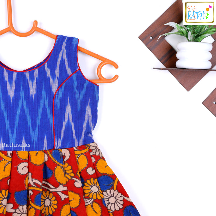 Ikat & Kalamkari Printed Frock