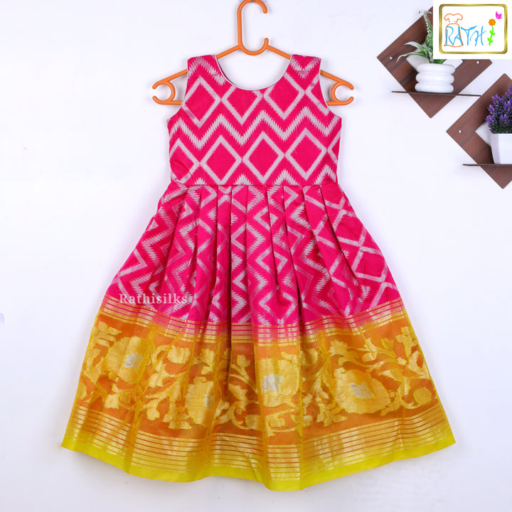 Jacquard and Brocade Style Formal Frock