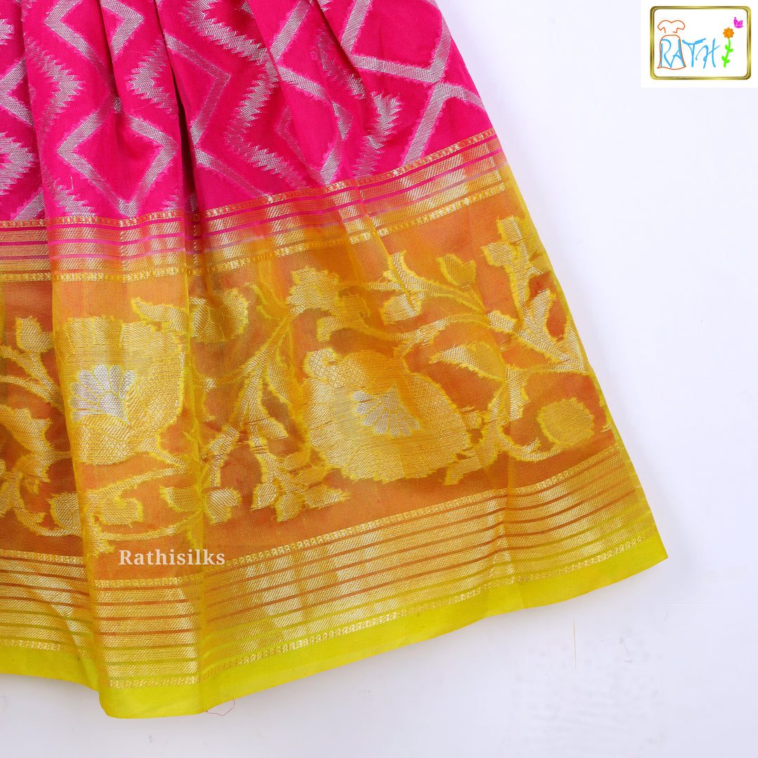 Jacquard and Brocade Style Formal Frock