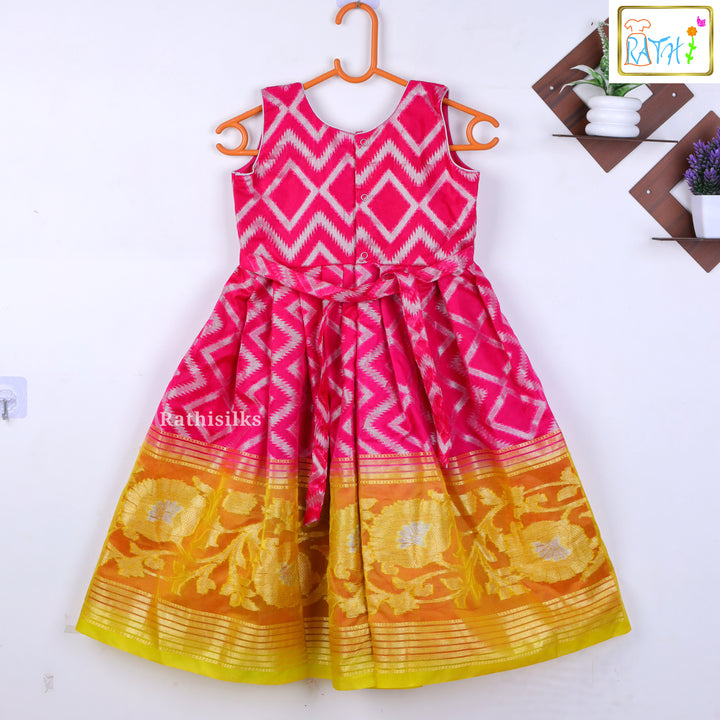 Jacquard and Brocade Style Formal Frock