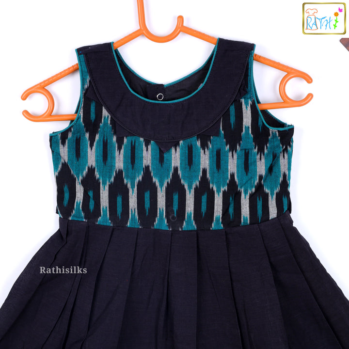 Ikath Print Frock for Girls