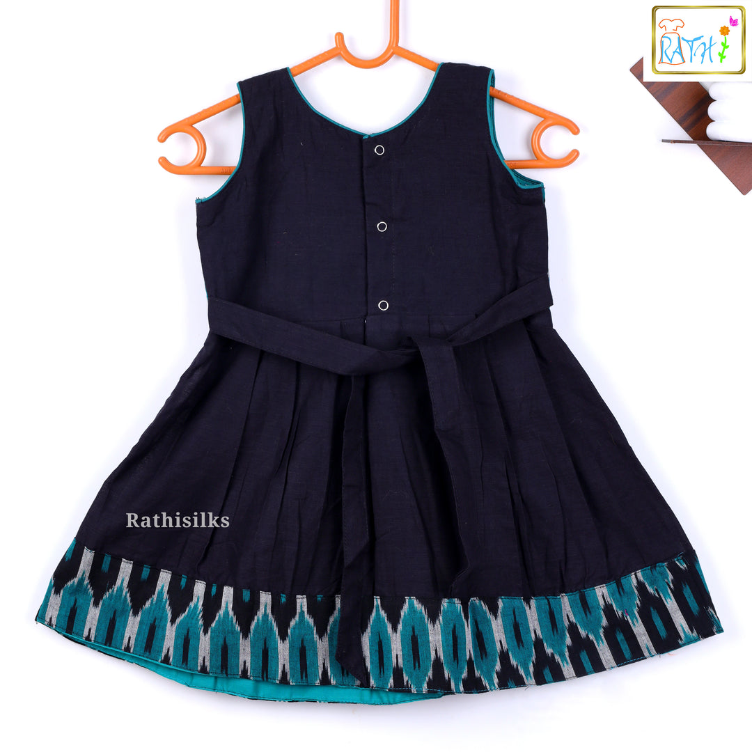 Ikath Print Frock for Girls