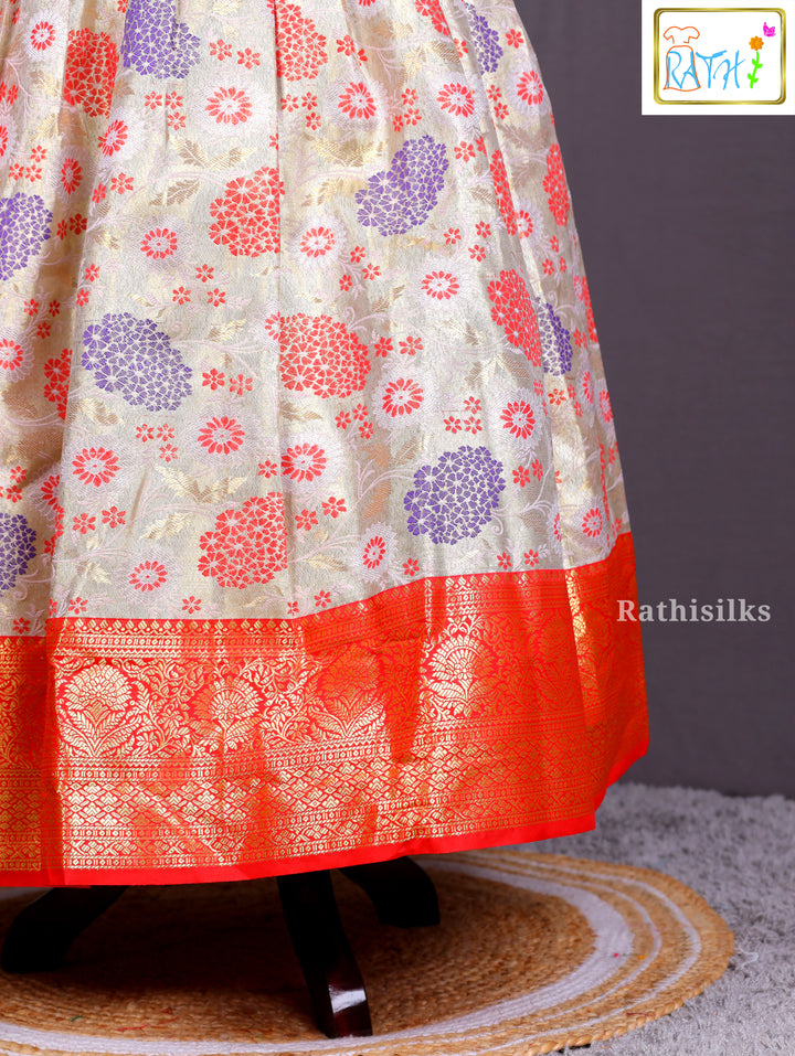 Elegant Green & Pink Art Silk Saree Dress