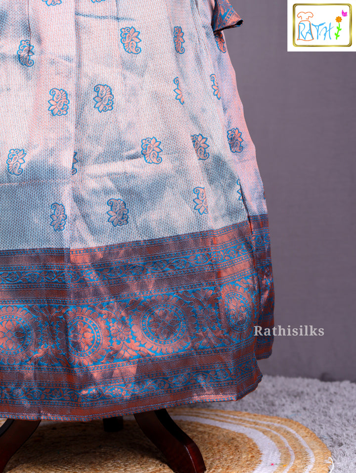 Dual-Tone Art Silk Pavadai Sattai