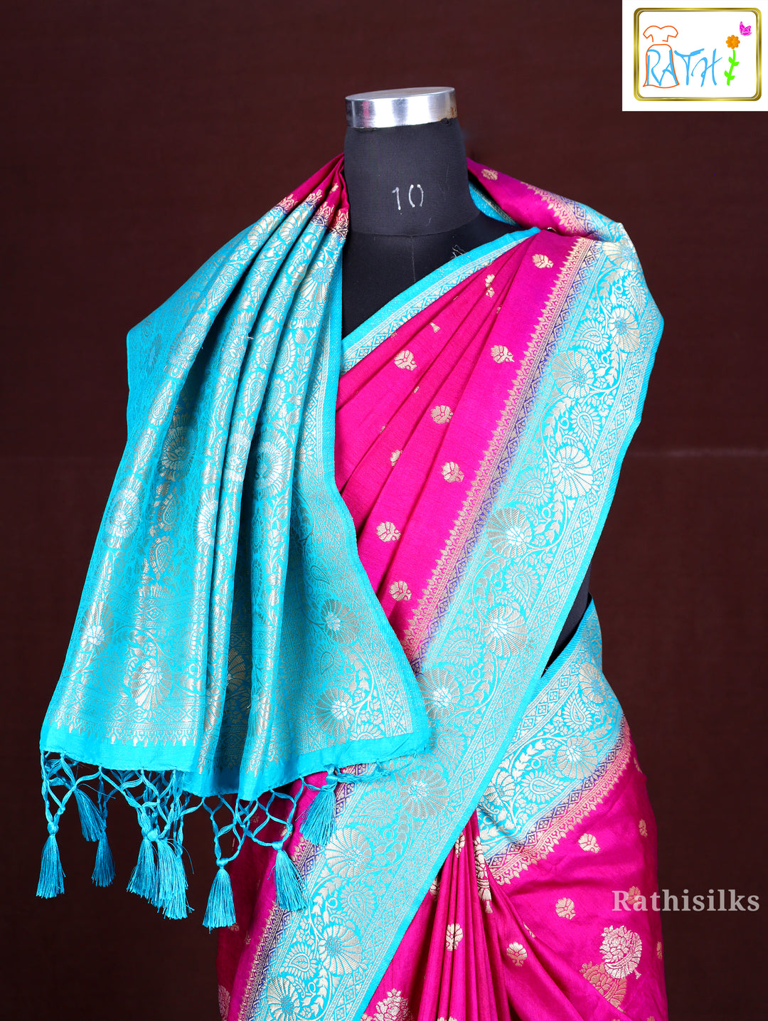 Exquisite Purple Art Silk Saree