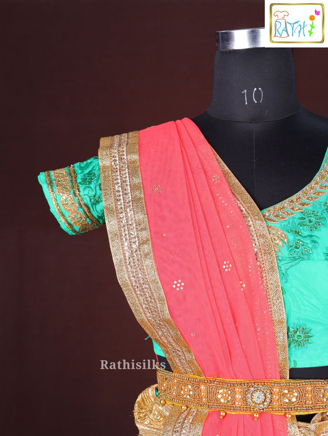 Sophisticated Teal Green Lehenga