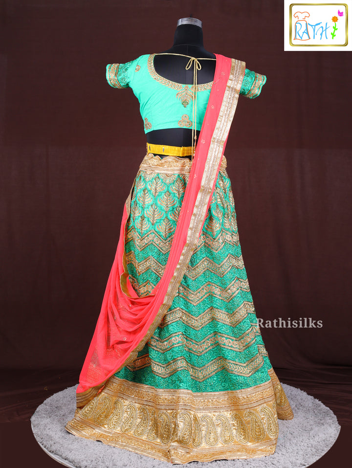 Sophisticated Teal Green Lehenga