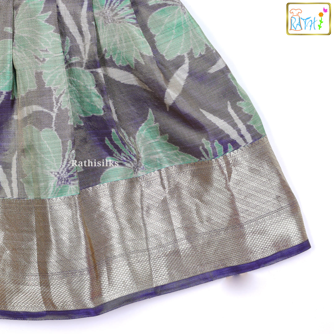 Elegant Green Art Silk Frock