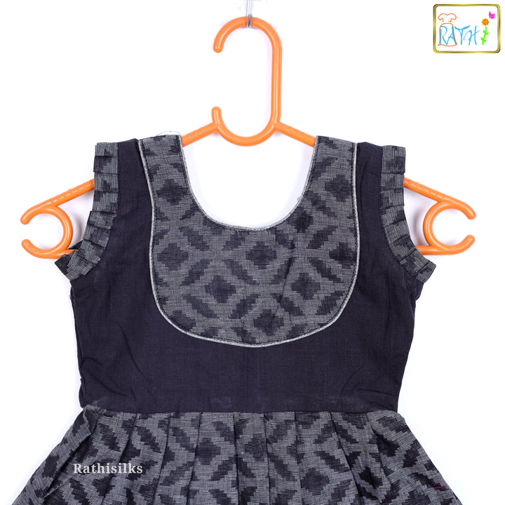 Black Ikat Frock