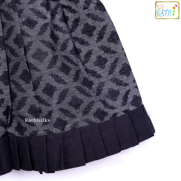 Black Ikat Frock