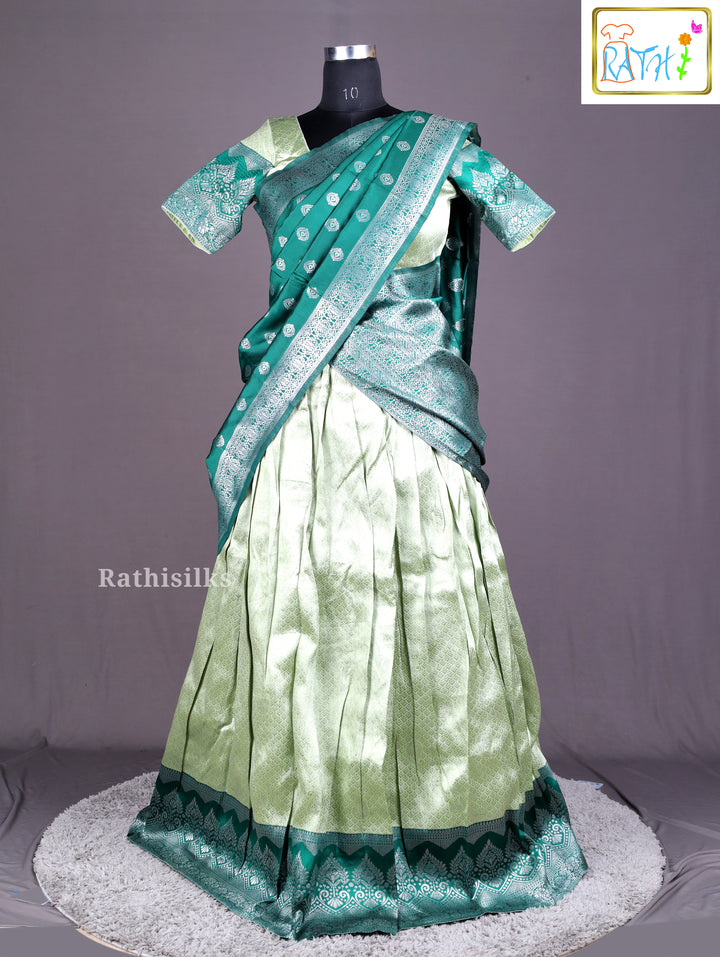 Teal & Mint Green Half Saree