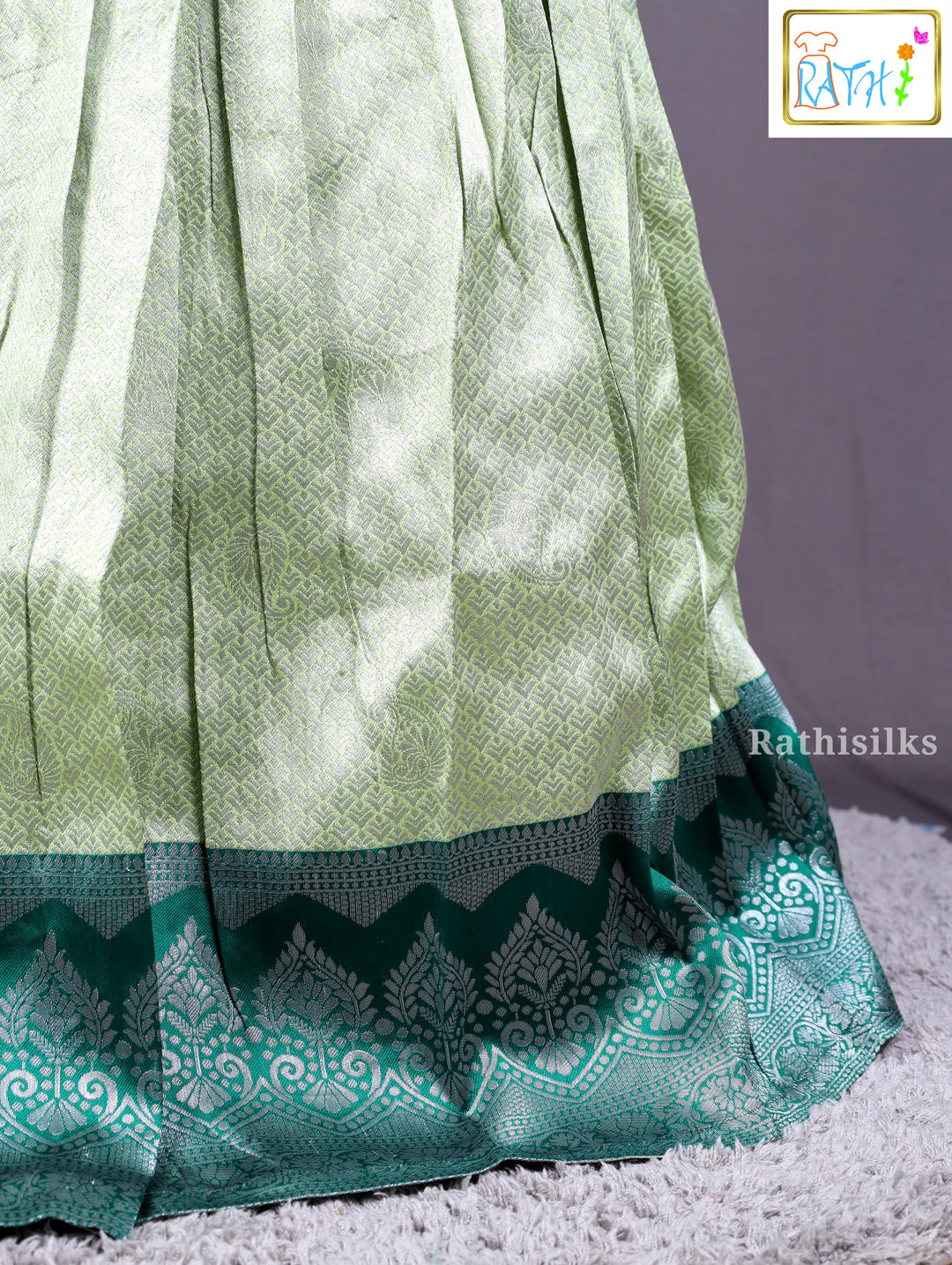 Teal & Mint Green Half Saree