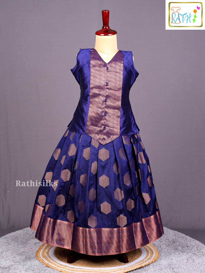 Royal Blue Pavadai Sattai
