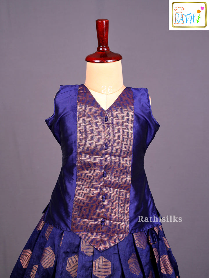 Royal Blue Pavadai Sattai
