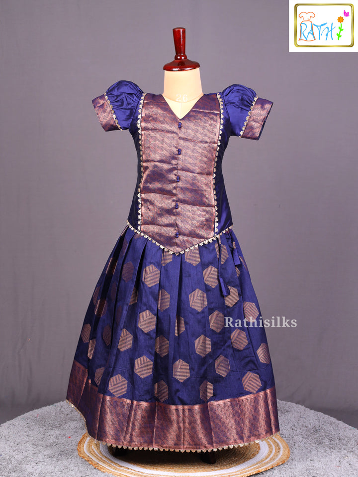 Royal Blue Pavadai Sattai