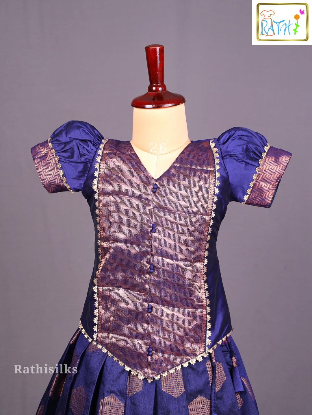Royal Blue Pavadai Sattai