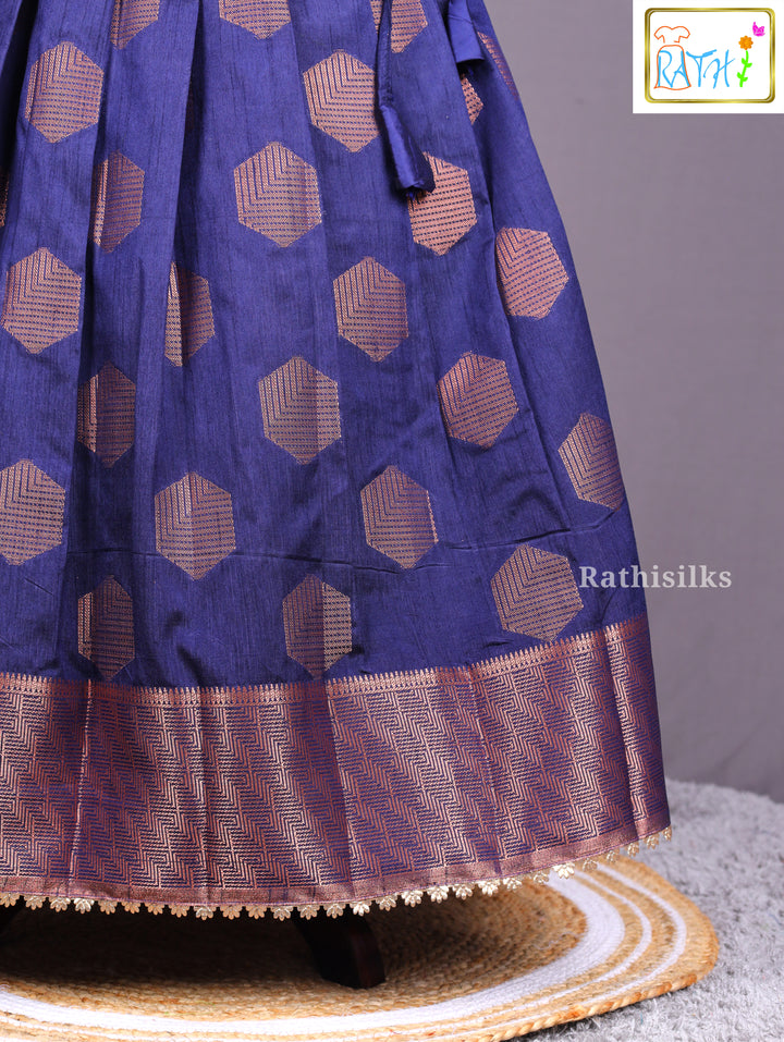 Royal Blue Pavadai Sattai