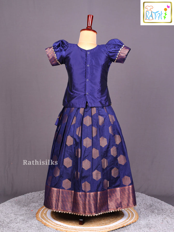 Royal Blue Pavadai Sattai