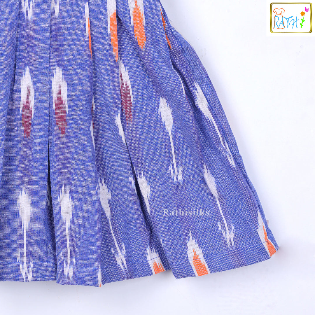 Lavender Ikat Print Frock