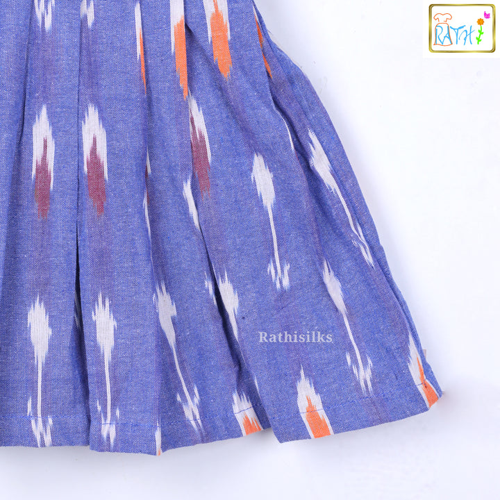Lavender Ikat Print Frock
