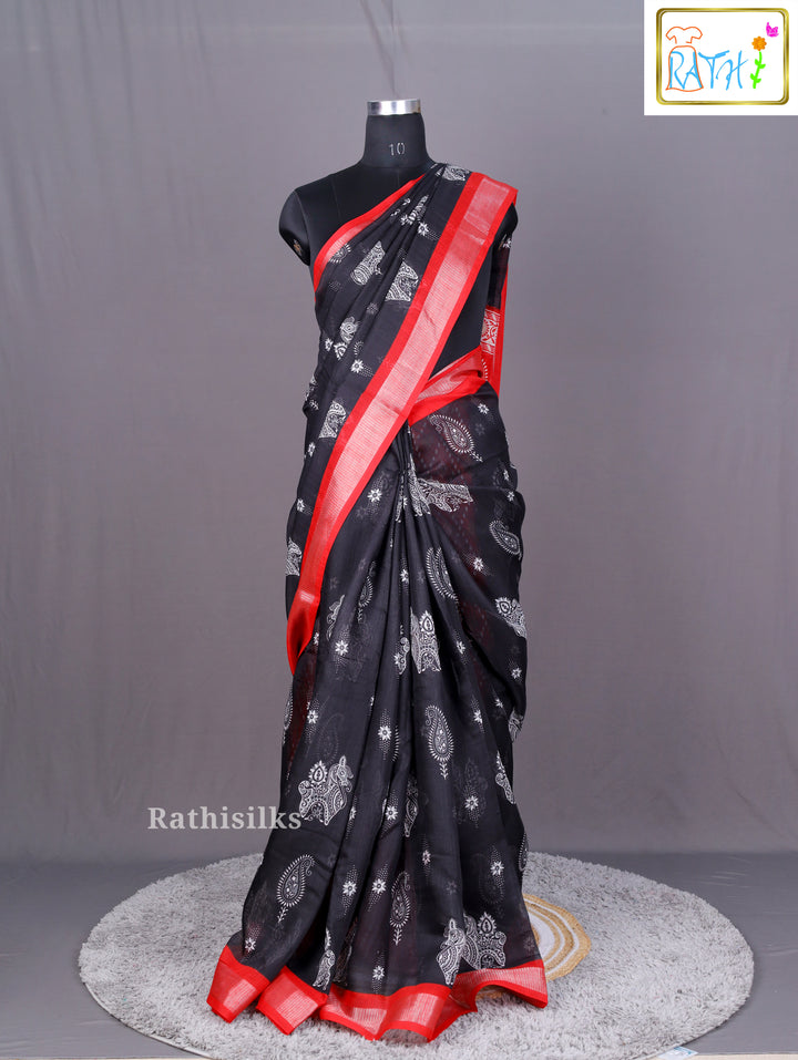hic Black Saree