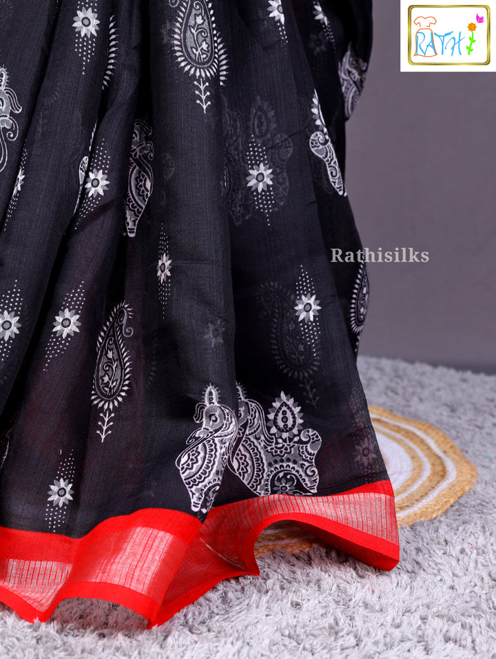 hic Black Saree